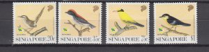 J45799 JL stamps 1991 singapore mnh set #605-8 birds