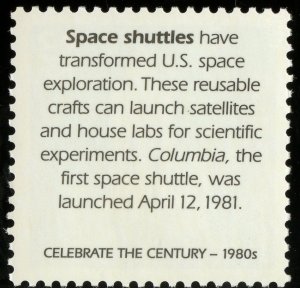 SCOTT 3190-A  SPACE SHUTTLE   MNH-CELEBRATE THE CENTURY 1980's