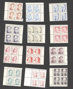 US 1986-94 Scott #2168-2196 1c - 5$ Great American Plate Block set of 28 MNH