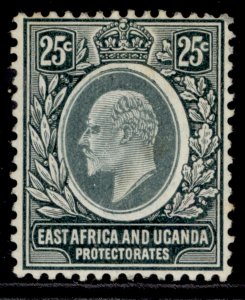 EAST AFRICA and UGANDA EDVII SG40, 25c grey-green & black, M MINT. Cat £30.