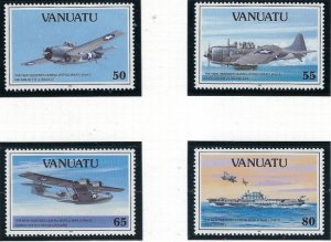 Vanuatu 560-63 MNH 1992 New Hebrides participation in WWII (fe8725)