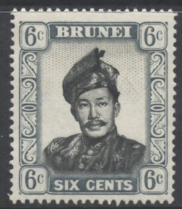 Brunei Scott 87 - SG104, 1952 Sultan 6c MH*