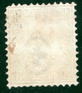 SWITZERLAND Helvetia Stamp Scott.58 40c Grey Used 1882 Schwyz c$170-  ORANGE42