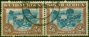 South Africa 1944 2s6d Blue & Brown SG49b Fine Used Stamp 