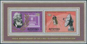 Aitutaki 1977 SG220 Telephone MS MNH