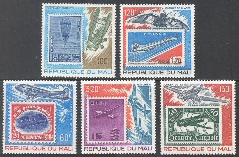 1978 Mali 666-670 Airplanes 4,50 €