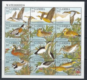 Gambia 1617 MNH 1995 Ducks sheet of 12 (ak5418)