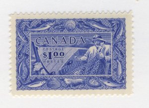 Canada Stamp #302-$1.00 Fisheries MH VF Guide Value = $60.00