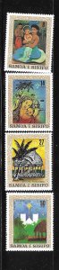 Samoa 1980 Christmas paintings by local artists Sc 539-542 MNH A2474