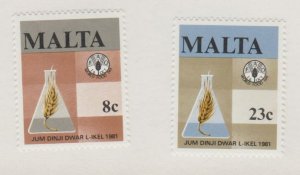 Malta Scott #590-591 Stamp - Mint NH Set