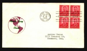 Canal Zone SC# 137 FDC / BK4 / Cacheted / Left Creasing - L1593