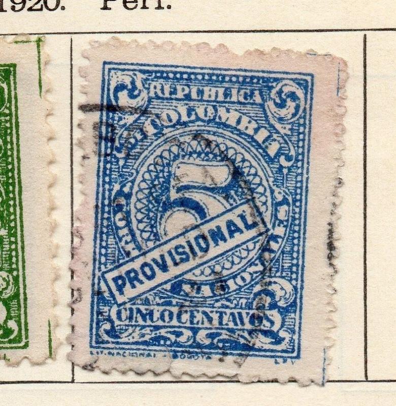 Colombia 1920 Early Issue Fine Used 5c. 113107