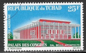 CHAD 1967 CONGRESS HALL Airmail Issue Sc C32 CTO Used