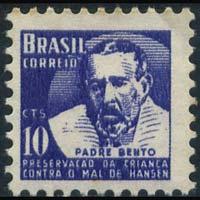 BRAZIL 1954 - Scott# RA4 Father Racheco Set of 1 LH