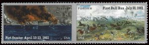 PCBstamps   US #4522/4523a Pair 88c(2x44c)The Civil War, MNH, (13)