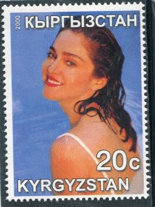 Kyrgyzstan 2000 MADONNA American Singer 1 value Perforated Mint (NH)