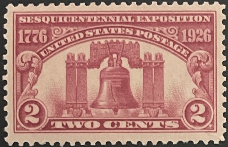 Scott #627 1926 2¢ Sesquicentennial Exposition MNH OG F/VF