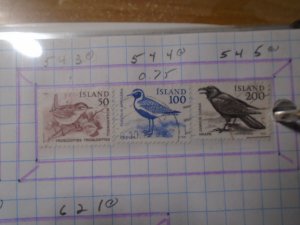 Iceland #  543-45  used     Birds