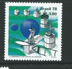 BRAZIL SG1729 1978 INTELSAT TELECOMMUNICATIONS SATELLITE MNH