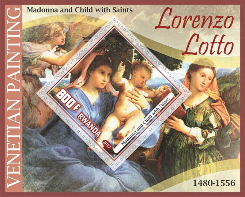 Stamps.Art, painting, Venetian 2017 year 8 sheets perforated MNH**