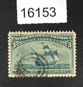 MOMEN: US STAMPS # 232 VF+ USED LOT #16153