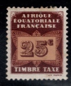 French Equatorial Africa Scott J4 MH* 1937 Postage due