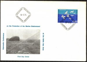 Finland 1974 Birds Environmental protection conference of the Baltic Sea FDC