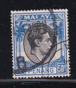 Malaya Penang 1949 Sc 19 50c Used