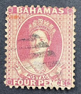 Bahamas #25 Used - Queen Victoria c1882-1898 SCV ~ $60 [$031]