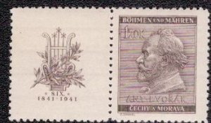 Bohemia and Moravia 55 1941 MNH