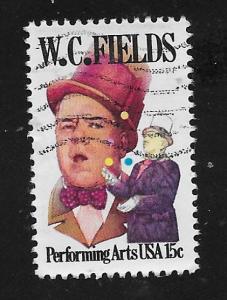 SC# 1803 - (15c) -  W. C. Fields, Used Single