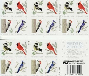 Birds in Winter Booklet Pane of 20 - Stamps Scott 5320b