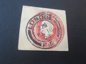 GB KEVII Postal Stationery Cutdown  Stock#19154