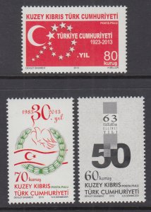 Turkish Republic of Northern Cyprus 751-753 MNH VF
