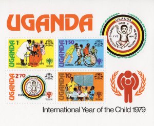 Uganda 1979 Sc#226a INTERNATIONAL YEAR OF THE CHILD ICY S/S MNH