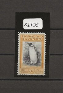 FALKLAND ISLANDS 1933 SG 136a MLH CAT £3250. CERT