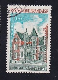 France  #1374  used  1973     Clos-Luce   Amboise   1fr