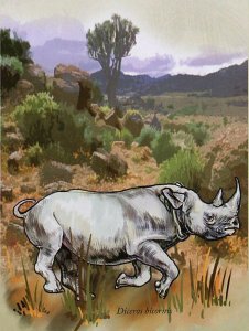 Rhinos Stamp Ceratotherium Simum & Diceros Bicornis S/S MNH #3584-3589