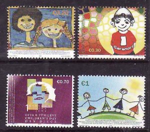 UN Kosovo-Sc#70-3- id9-unused NH set-Children's day-2007-