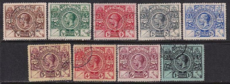 Bermuda 1921 SC 71-79 Used Set 