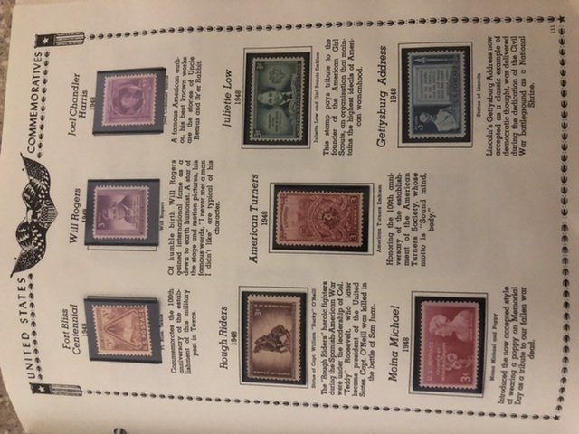 The All American Stamp Album Mint Stamps Very Nice Starts At 1933 Almost Full