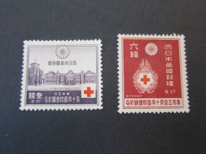 Japan 1934 Sc 216-7 MH