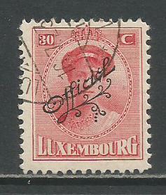 Luxembourg  #O125  Used  (1922)  c.v. $0.40