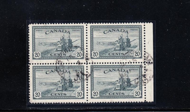 Canada Scott 271 Blk 4 Used - CDS Cancel