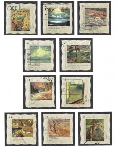 Canada #1559a-61c Used set, Group of Seven issued for Canada Day, issued 1995