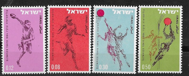 Israel # 259-62  Tokyo Olympic Games       (4)   Mint NH