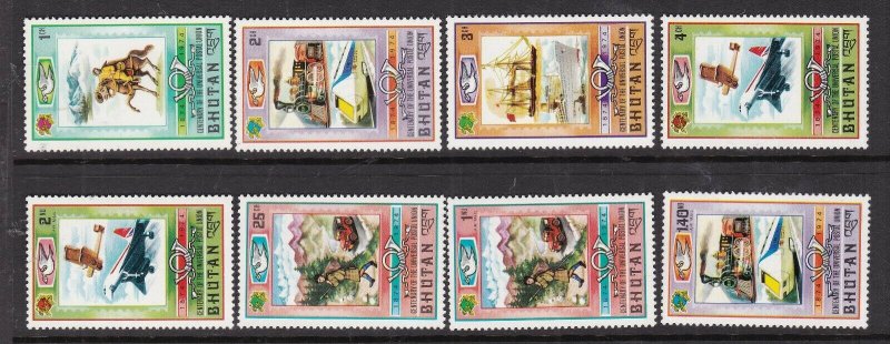 BHUTAN ^^^^^sc#164-168, #C27-29    MNH set   $$@ dcc851bhut