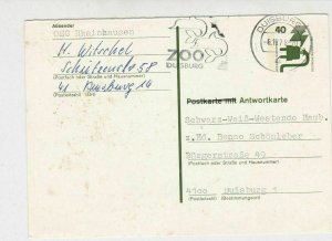 Germany 1978 Duisburg Zoo Dolphins Slogan Cancel Stamp Card Ref 29199