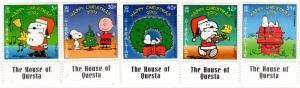 Gibraltar Scott 890-94 (2001: Peanuts Christmas)