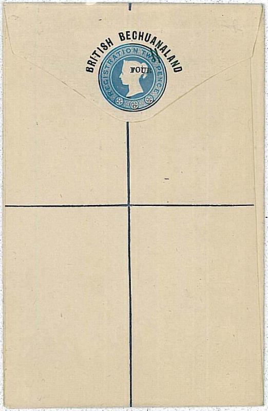 BRITISH BECHUANALAND : REGISTERED LETTER - POSTAL STATIONERY